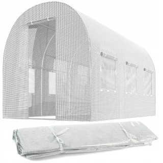Doplnok pre záhradnú architektúru - SKLENÍKOVÁ ZÁHRADNÁ FÓLIA LEN TUNEĽOVÁ FÓLIA 3x2 300x200 CM BIELA