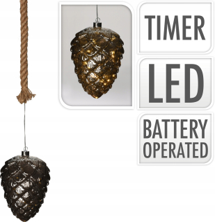 OZDOBNÁ ŠNÚRA S HÁČKOVAČKOU 17CM 10LED