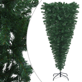 Umelý vianočný strom invertovaný zelený stojan 150 cm