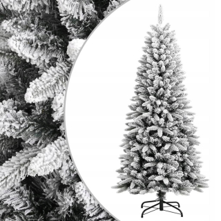 Umelý vianočný stromček pokrytý snehom, 150 cm PVC a PE