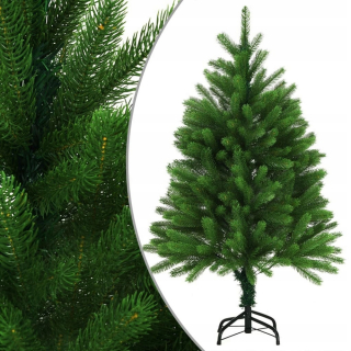 Umelý vianočný stromček s realistickými ihlami, 120 cm zima