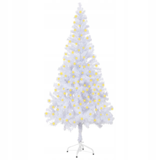 UMELÝ VIANOČNÝ STROMČEK SO STOJANOM A LED, 180CM 620 HL.