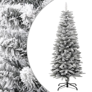 Umelý, štíhly vianočný stromček pokrytý snehom, 120 cm p