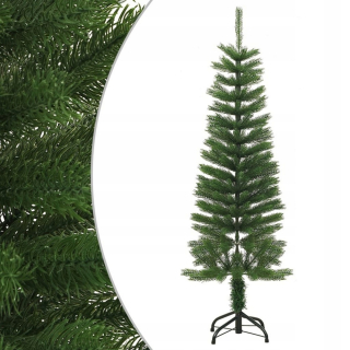 Umelý, štíhly vianočný stromček s stojanom, 120 cm PE