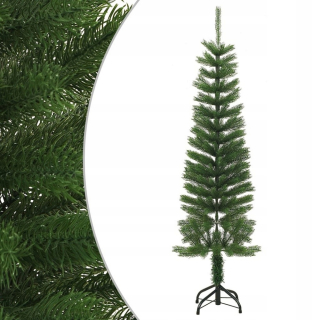Umelý, štíhly vianočný stromček s stojanom, 150 cm PE