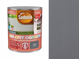 Laky, farby na záhradný nábytok - Sadolin záhradné farby tmavošedé 2,5 l