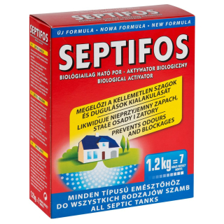 Prostriedok do žumpy, septiku - SEPTIFOS 1,2 kg baktérie lacnejšie ako v súťaži
