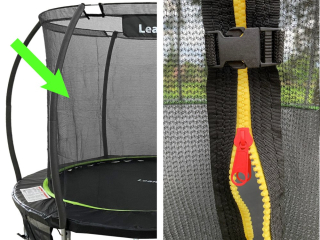 Ochranná sieť na trampolínu - Vnútorná sieť na trampolínu Sport Max 8 stôp zelená