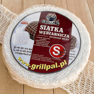 Záhradná udiareň - Biela klobása Mesh 50 m Veľkosť S 100/36
