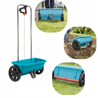Sejačka - Univerzálne semeno vŕtačky ruky Gaden 12,5 l L 00432-20 400 m² 45 cm pre trávu