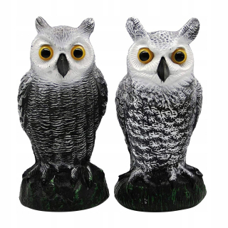 Simulácia sov vintage sady sov Owl Obrázok 2 ks