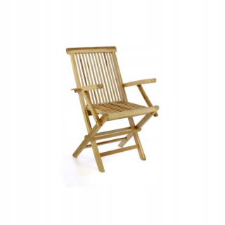 Záhradná stolička - Skladacia záhradná stolička Divero Wood Wood