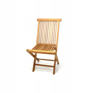 Záhradná stolička - Skladacia stolička vyrobená z teak