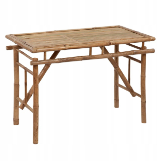 Záhradný stôl, stolík - Skladací záhradný stôl, 115x50x75 cm, bambus