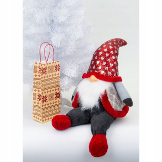 Gnome škriatok Santa Claus, veľký sed 92cm