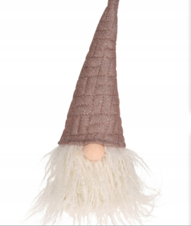 Trpaslík GNOME GNOME vedený vianočná figúrka ružová