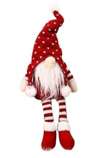 Trpaslík GNOME GNOM pre vianočný stromček je veľký 35 cm