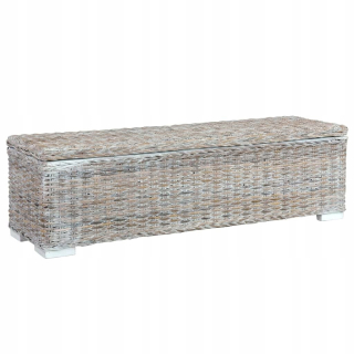 Záhradný box- 120 cm Biela ratana a Lite Mango hrudník