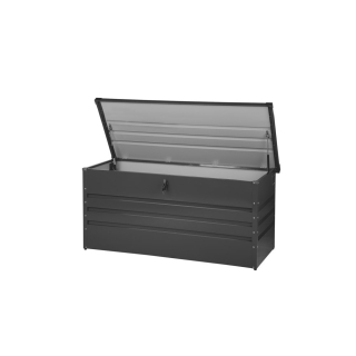 Záhradný box- Kovový záhradný úložný box 400 l tmavosivý Cebro