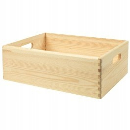 Záhradný box- Drevená hrudná svenn 40x14x30cm surové drevo