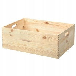 Záhradný box- Svenn Drevená prevodovka 60x23x40cm surové drevo