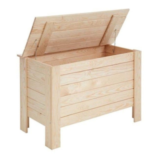 Záhradný box- Drevená hruď vyrobená z drevenej priestrannej krabice