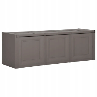 Záhradný box- Vankúš, sivá, 125x40x42 cm, 130 L