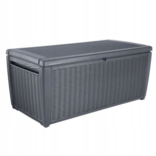 Záhradný box- Záhradná prevodovka drevo 125 l čierna