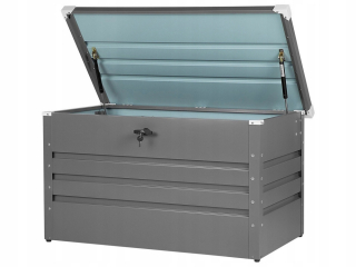 Záhradný box- Oceľová záhradná prevodovka 400 l šedá