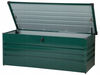 Záhradný box- Oceľová záhradná prevodovka 600 l zelená