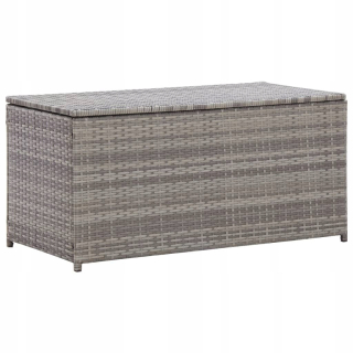 Záhradný box- Poliratan Box 100x50x50cm Gray Vidaxl
