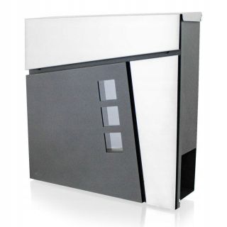 Poštová schránka - Poštová schránka Inox pre zoznamy s veľkým novinám 37x37 cm