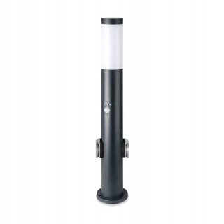 Svetelný stĺp do záhrady - V-TAC Záhradná tyč 60CM E27 Sivý pohybový senzor