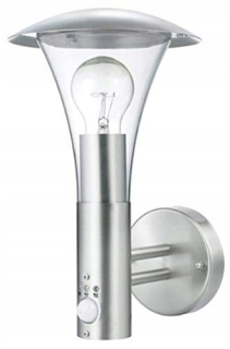 Záhradné halogény - Smartwares 5000.318 Milo Wall Lamp s oceľou