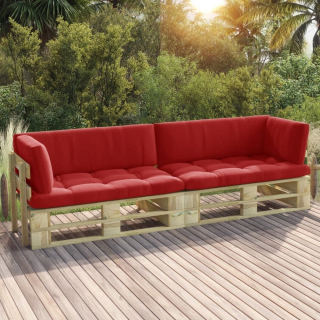 Záhradná zostava nábytku - Balkónová súprava stoličky a červený stôl