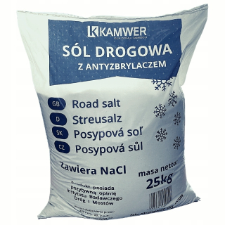 Cestná soľ - Cestná soľ s 25 kg anti -cobbler pre drahé chodníky