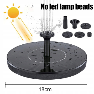Solárne LED svetlo plávajúce fontánu 18 cm záhradné písmo
