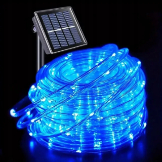 Svetelný stĺp do záhrady - Solárne vodotesné svetlo girlandové lanové lampa lampa LED vonkajšia záhradná meď