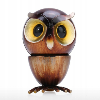 Owl Funny Iron Decoration Art Decor ručne