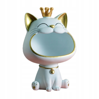 Záhradná figúrka - Lucky Cat Statua Resin Desk Statuettes