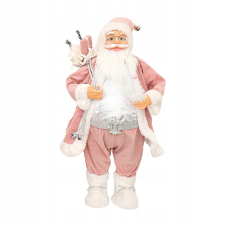Stojaca vianočná figúrka s ozdobami Santa Clausa