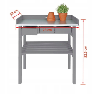 Esschert Design drevený stôl Esschert Design biely