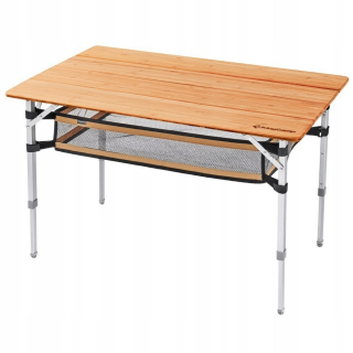 Záhradný stôl, stolík - Kingcamp Bamboo 100 x 65 cm kemping