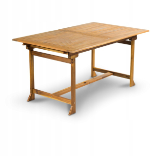 Záhradný stôl, stolík - Drevený záhradný stôl 150/200 x 90 cm skladanie