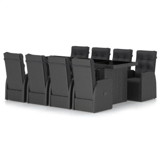 Vidaxl Technorattan Vidaxl Table Black