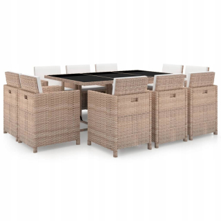 Queen 2in1 Rattan Garden Rattan Table