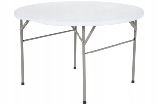 Záhradný stôl, stolík - Skladací stravovací stôl okrúhly banket 120 cm