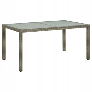 Záhradný stôl, stolík - Záhradný stôl, 150x90x75 cm, temperované sklo a