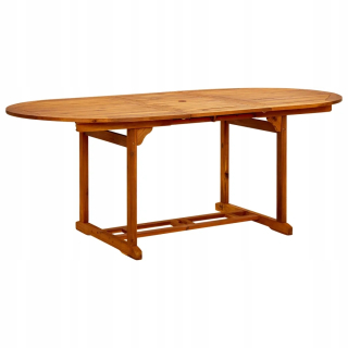 Záhradný stôl, stolík - Záhradný stôl, 200x100x74 cm, tuhé drevo Acacia
