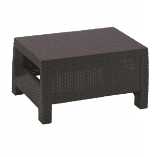 Záhradný stôl, stolík - Garden Table, Gray, 190x90x75 cm, Rattan PE I